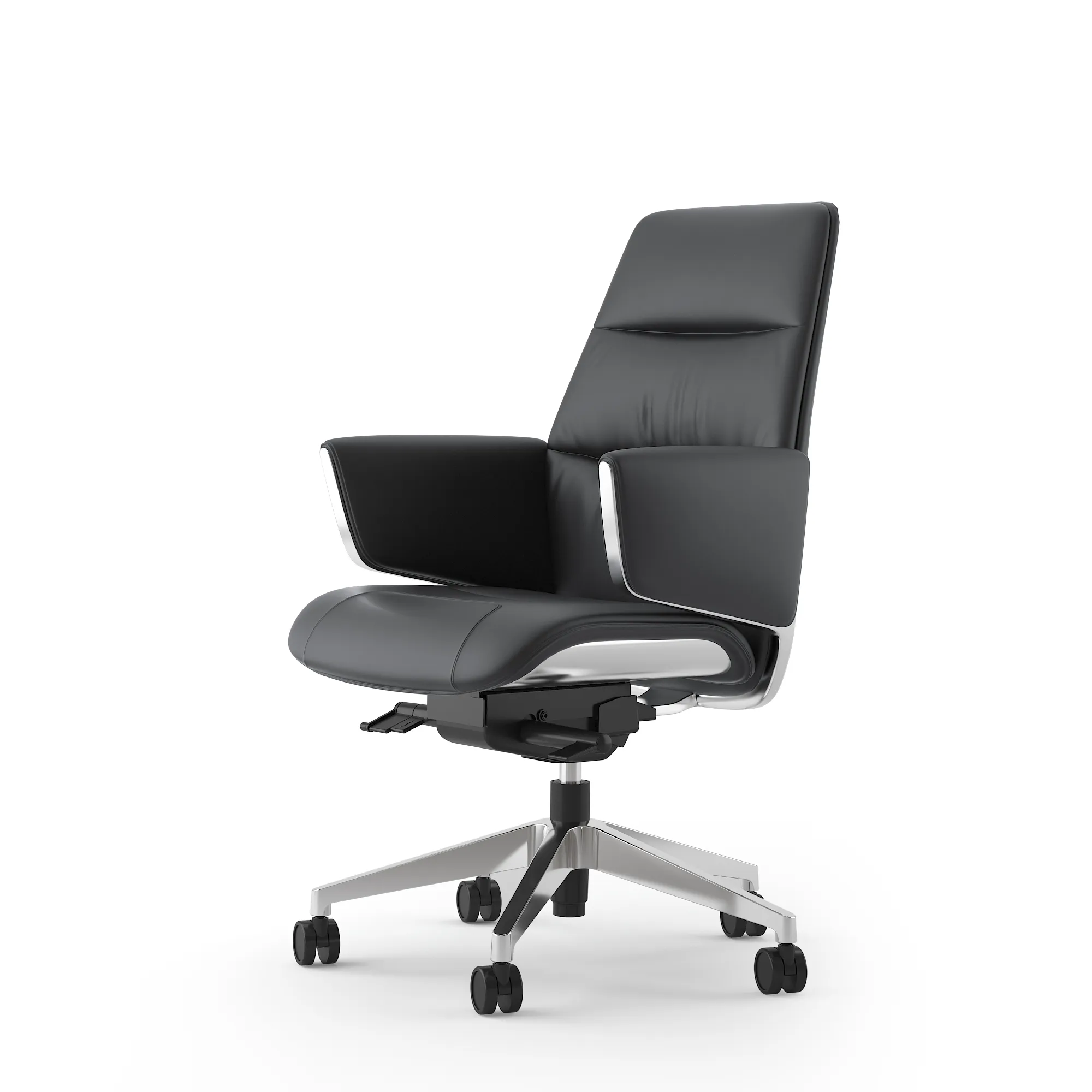 Norman Executive Mid Back Chair - PU Leather